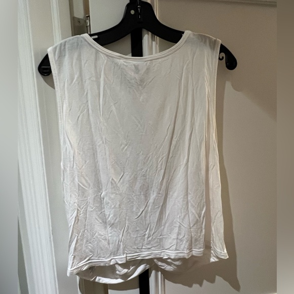 Good American white Knox crop tank, Size: US 5 - Picture 2 of 2